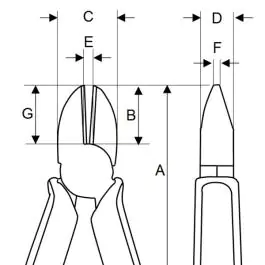 Sećice bočne 2100PD BAHCO 150mm