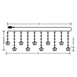 LED svetleći niz zvezde ML-C3005 MODEE