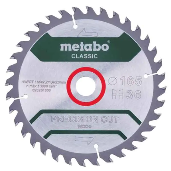 Metabo list cirkulara za drvo 165x20x36z 628281000