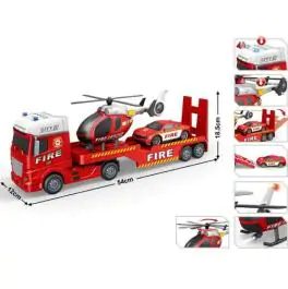 Kamion tegljač FIRE helikopter i auto