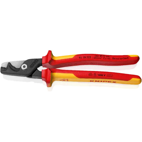 Knipex 95 18 225 StepCut XL Izolovane makaze za kablove VDE 1000V 225mm