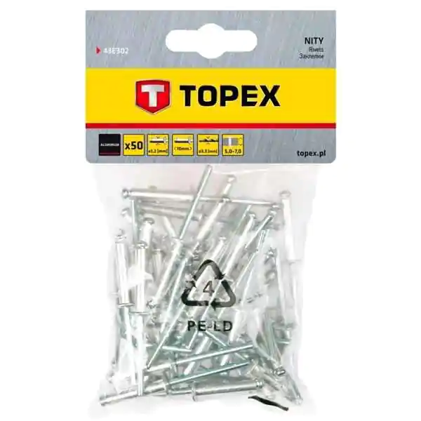 Pop nitne aluminijumske 4.0x10mm 50kom Topex