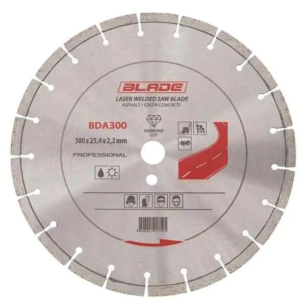 Dijamantski disk za rezanje asfalta/betona 300x25.4x2.2mm Premium BLADE BDA