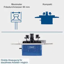 Stona glodalica HF60 Scheppach 1500W