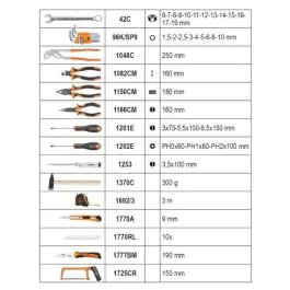 Set alata od 100 delova u aluminijumskom koferu 2054E-100 Beta