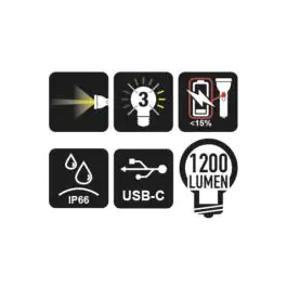 Jaka punjiva LED lampa od anodiranog aluminijuma 1833L/USB Beta