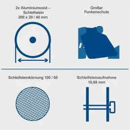 Stona dvostrana brusilica SM150LB Scheppach