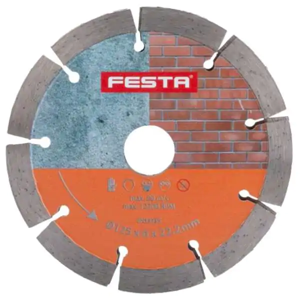 Dijamantski Disk FESTA Segment Dvostruki 125x6x22.2mm