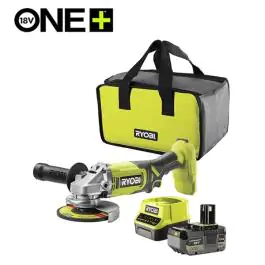 Aku. ugaona brusilica + punjač+ baterija 4Ah (18V ONE+™)  RYOBI RAG18125-1C40S