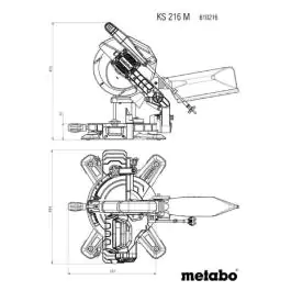 Metabo KS 216 M Stona testera kružna