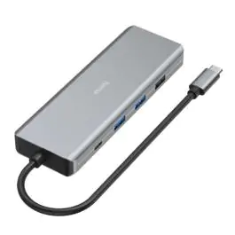 USB-C Hub 9 portova 2 x HDMI USB-A USB-C LAN Hama