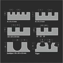 Set gleterica, 8 kom – BIHUI PTSJG8