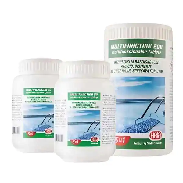 Hela Multifunction 200 tablete za bazen 1 kg – Multifunkcionalne 5u1 hlorne tablete - proizvod na akciji