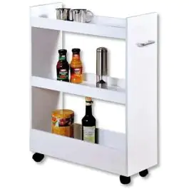 Kesper KSP24852 višenamenska polica sa točkićima 60x22x78cm bela