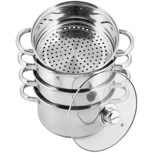 Kinghoff KH 3320 set šerpi 5/1 za kuvanje na pari 5l 24cm