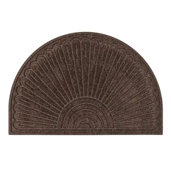 Otirač gumeni (braon) CONTOURS HALFMOON STARBURST - MULTY HOME