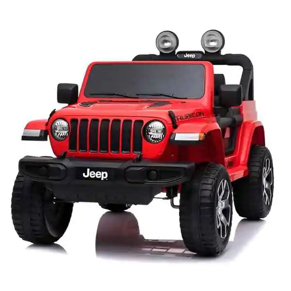 Dečiji džip na akumulator 12V JEEP RUBICON licenciran crveni dvosed - proizvod na akciji