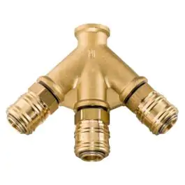 Metabo razdelnik za kompresovani vazduh – Euro, 3-linijski sa 3/8" navojem