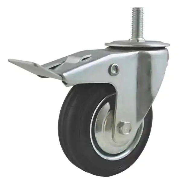 Rezervni Točak okretni sa kočnicom na šrafu (industrijski) 100mm