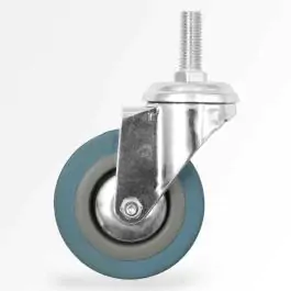 Rezervni točak gumeni (sivi) okretan na šrafu 100mm