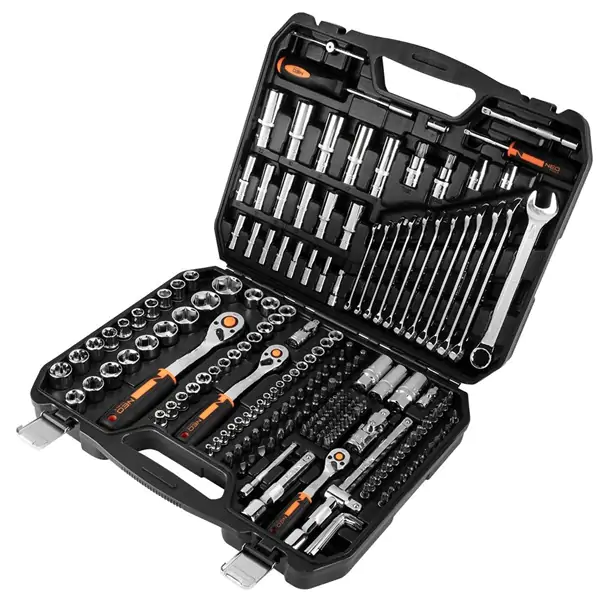 Set nasadnih ključeva – 219 delova, 1/2, 3/8, 1/4, CrV, NEO TOOLS