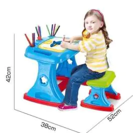 Stoza decu za crtanje i pisanje sa stolicom 42x60x17 cm