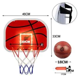 Dečiji koš sa tablom i brojčanikom 46x33cm