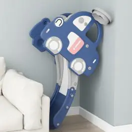 Dečiji tobogan Autić sa košem plavi