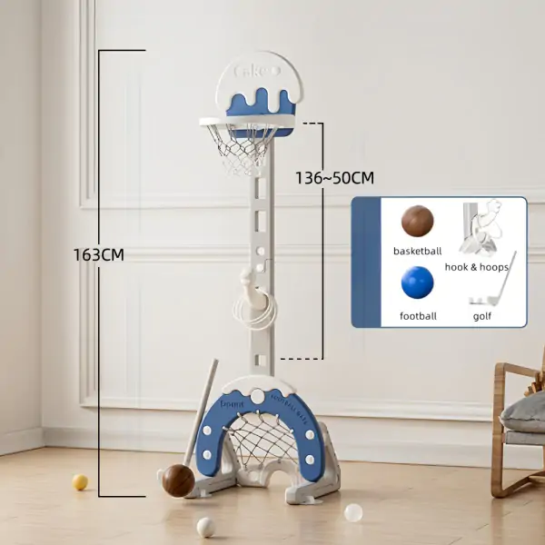 Dečiji multifunkcionalni koš Kolačić – Plavi