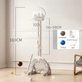 Dečiji multifunkcionalni koš Kolačić Sivi