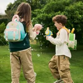 Dečiji ranac Ruipai – "Paw " dizajn sa šapicama	ljubičast