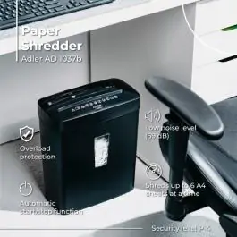 ADLER AD1037B SEKAČ PAPIRA KREDITNIH KARTICA CD/DVD