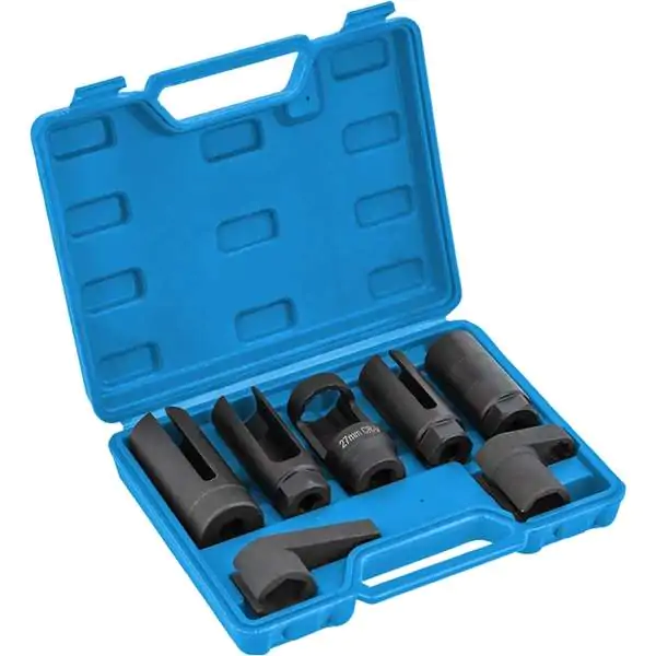 Hogert HT8G326 komplet nasadnih ključeva za lambda sondu i brizgaljke – 7 komada - proizvod na akciji