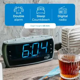 ADLER AD1121S RADIO SAT SILVER