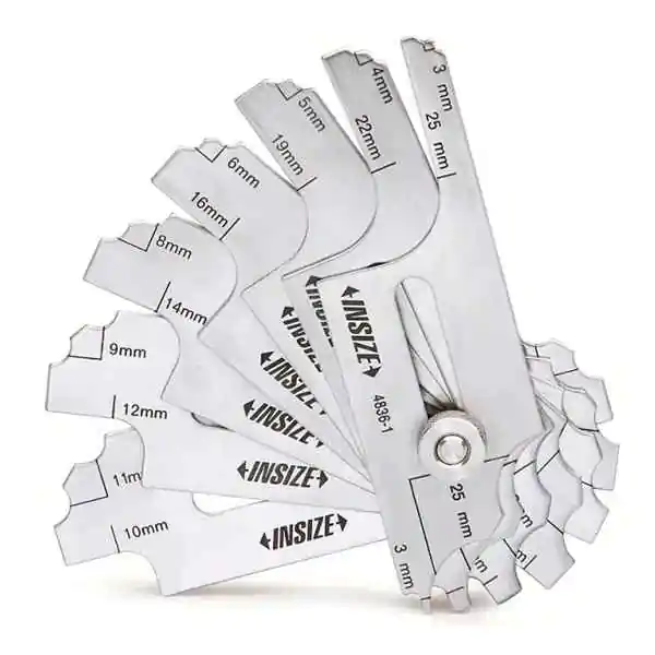 INSIZE Listići za zavarene spojeve 3-25mm