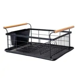 ESTIA ES01-12885 OCEĐIVAČ ZA SUDOVE 44X32X20CM METAL BAMBUS CRNI