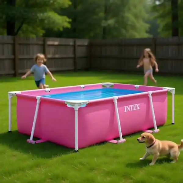 Bazen sa metalnom konstrukcijom 220x150x60 cm Intex Pink