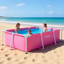 Bazen sa metalnom konstrukcijom 220x150x60 cm Intex Pink