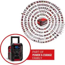 Einhell TE-CR 18 Li DAB+/FM/BT – Solo akumulatorski radio (bez baterije i punjača)
