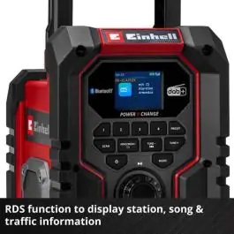 Einhell TE-CR 18 Li DAB+/FM/BT – Solo akumulatorski radio (bez baterije i punjača)