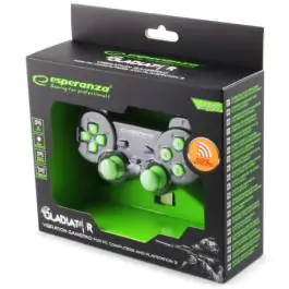 Esperanza EGG108G bežični gamepad 2.4ghz ps3/pc usb gladiator zeleni