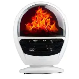 Raf R.1600 mini keramička grejalica sa efektom kamina bela 1500w
