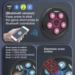 Igračka Boks tabla 4 muzička interaktivna – LED ritam tabla za boks