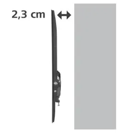 Hama LCD nosač fiksni, 32"-65" crni VESA 400x400