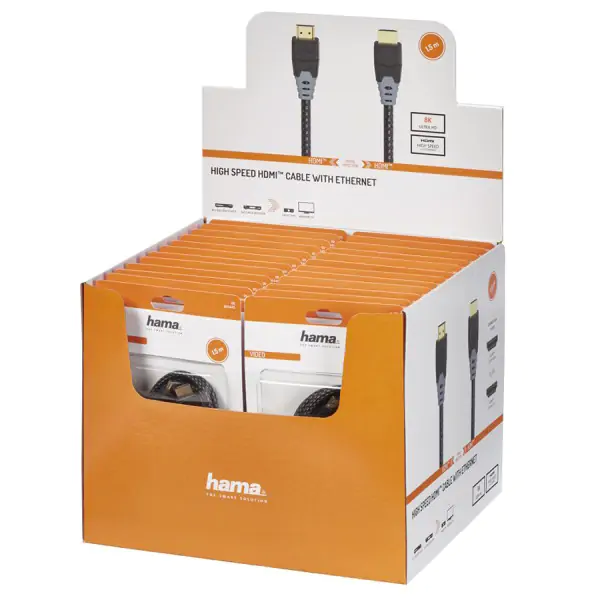 Hama HDMI™ kabl, 8K, pozlata, 1.5m 24 kom u kutiji