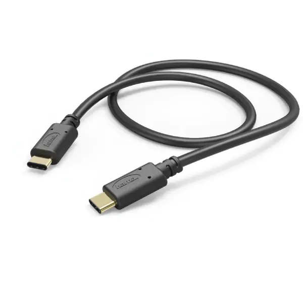 Charging/Data kabl, USB Type-C-USB Type-C, 1m crni