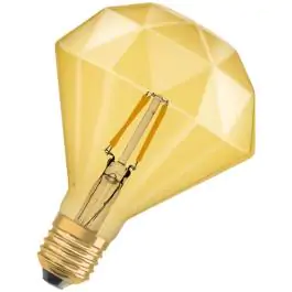 Vintage 1906 LED sijalica GOLD 40 4W/824 E27 DIAMOND