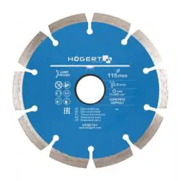 Hogert HT6D741 rezni segmentirani dijamantski disk, 115 mm, laserski varen
