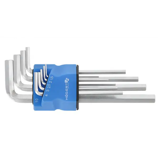 Set dugih šesterokutnih ključeva HT1W821 Hogert