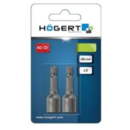 Magnetni nasadni ključevi 10 mm, 1/4", 2 kom HT1S458 Hogert
